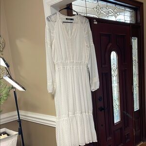 Ralph Lauren Elegant White long sleeve  Lace Dress